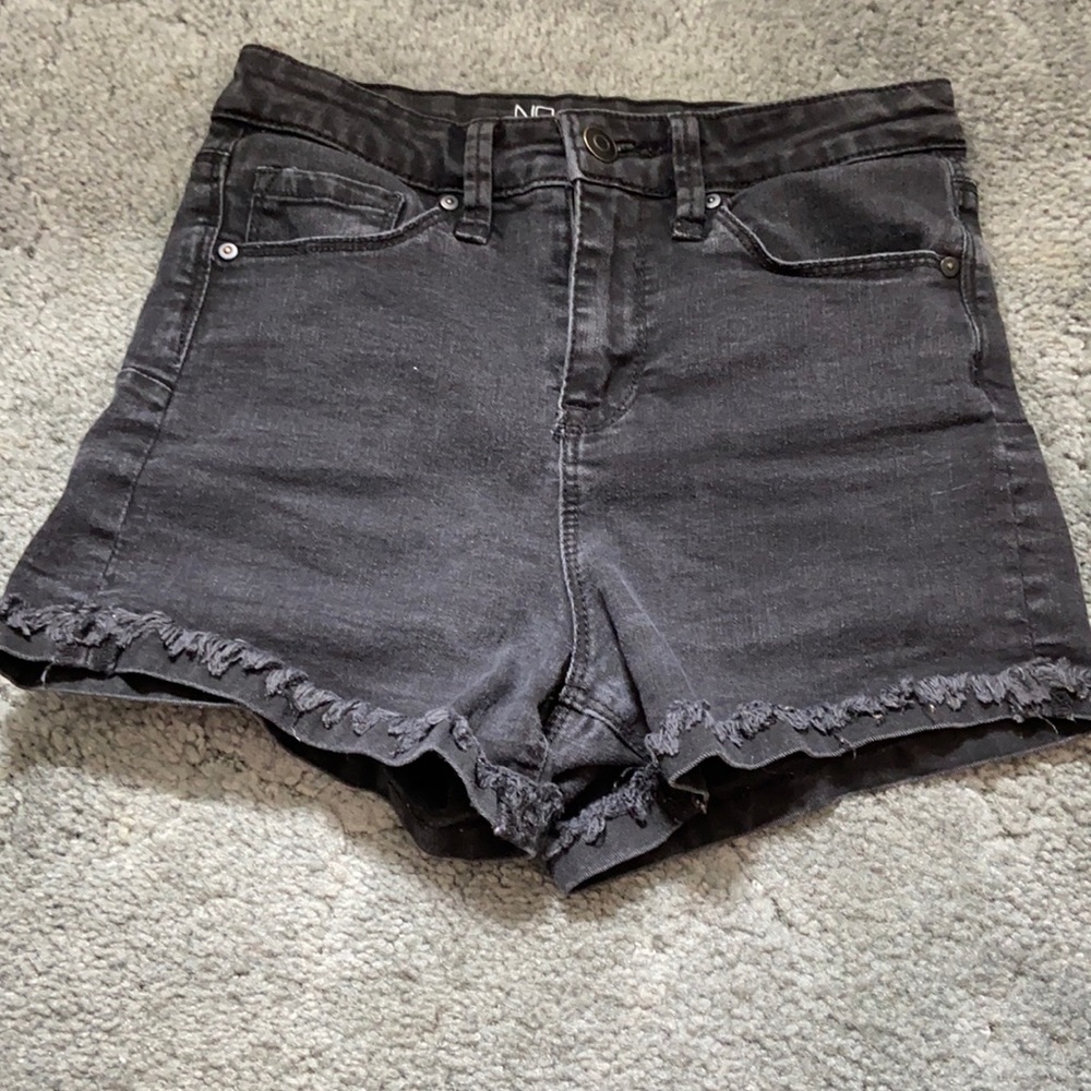 Black Denim Shorts